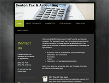 Tablet Screenshot of bentontax.com